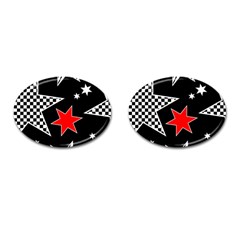 Stars Cufflinks (oval) by nateshop