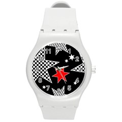 Stars Round Plastic Sport Watch (m) by nateshop