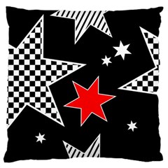 Stars Large Flano Cushion Case (two Sides) by nateshop