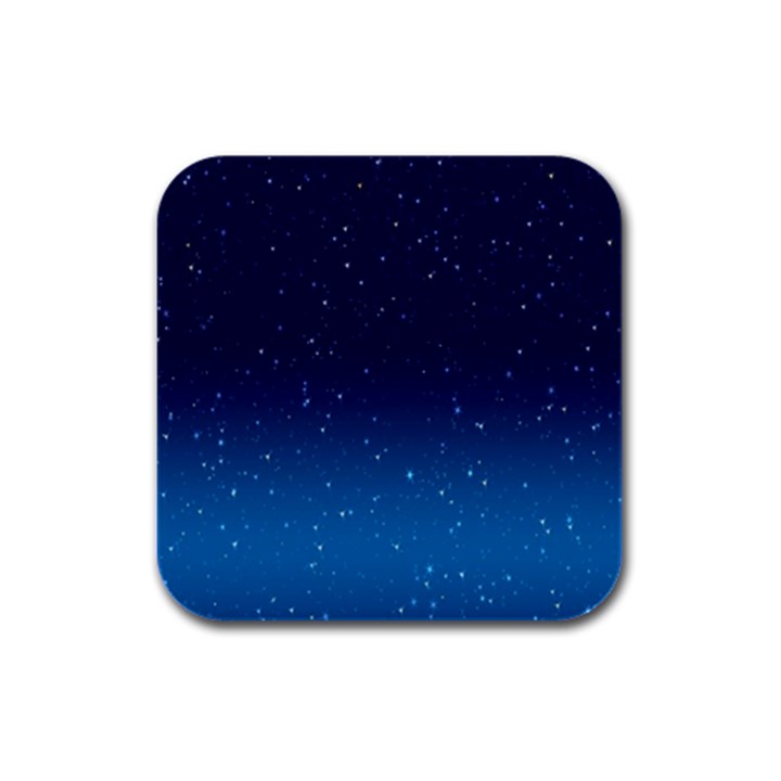 Stars-1 Rubber Square Coaster (4 pack)