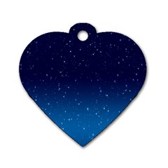 Stars-1 Dog Tag Heart (two Sides) by nateshop