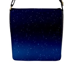 Stars-1 Flap Closure Messenger Bag (l) by nateshop