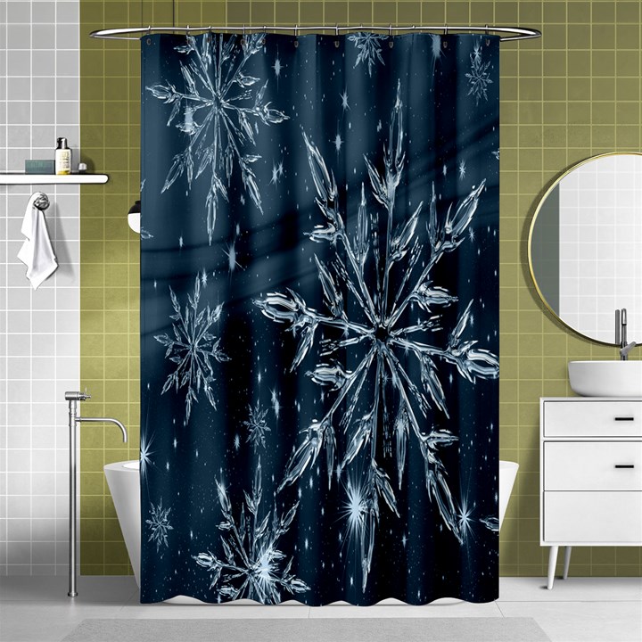 Stars-2 Shower Curtain 48  x 72  (Small) 