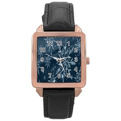 Stars-2 Rose Gold Leather Watch  by nateshop