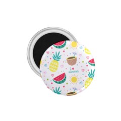 Pineapple And Watermelon Summer Fruit 1 75  Magnets