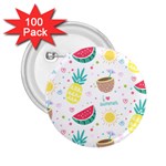 Pineapple And Watermelon Summer Fruit 2.25  Buttons (100 pack)  Front