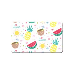 Pineapple And Watermelon Summer Fruit Magnet (name Card)