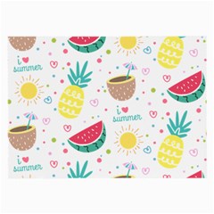 Pineapple And Watermelon Summer Fruit Large Glasses Cloth (2 Sides)