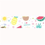 Pineapple And Watermelon Summer Fruit Large Bar Mats 32 x8.5  Bar Mat