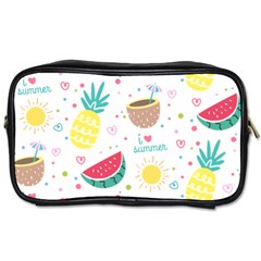 Pineapple And Watermelon Summer Fruit Toiletries Bag (two Sides)