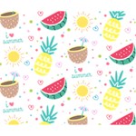 Pineapple And Watermelon Summer Fruit Deluxe Canvas 14  x 11  (Stretched) 14  x 11  x 1.5  Stretched Canvas