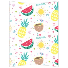 Pineapple And Watermelon Summer Fruit Back Support Cushion by Jancukart