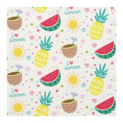 Pineapple And Watermelon Summer Fruit Banner And Sign 3  X 3  by Jancukart