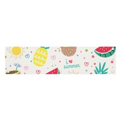 Pineapple And Watermelon Summer Fruit Banner And Sign 4  X 1  by Jancukart