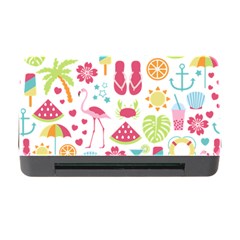 Flamingo Bird Nature Illustration Summer Beach Memory Card Reader With Cf