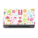 Flamingo Bird Nature Illustration Summer Beach Memory Card Reader with CF Front