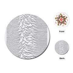 Joy Division Unknown Pleasures Playing Cards Single Design (round)