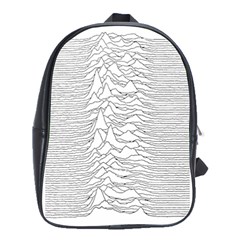 Joy Division Unknown Pleasures School Bag (large) by Jancukart