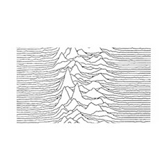 Joy Division Unknown Pleasures Satin Wrap 35  X 70  by Jancukart