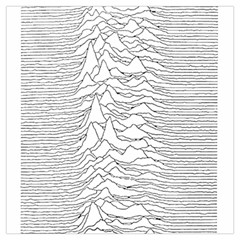 Joy Division Unknown Pleasures Lightweight Scarf  by Jancukart