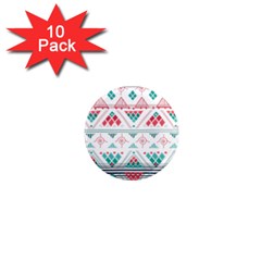 Aztec Ethnic Seamless Pattern 1  Mini Magnet (10 Pack) 