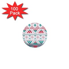 Aztec Ethnic Seamless Pattern 1  Mini Buttons (100 Pack)  by Jancukart