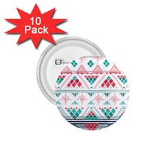 Aztec Ethnic Seamless Pattern 1 75  Buttons (10 Pack)