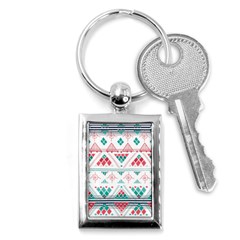 Aztec Ethnic Seamless Pattern Key Chain (rectangle) by Jancukart