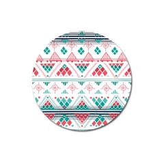 Aztec Ethnic Seamless Pattern Magnet 3  (round)