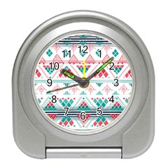 Aztec Ethnic Seamless Pattern Travel Alarm Clock