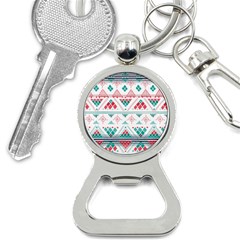 Aztec Ethnic Seamless Pattern Bottle Opener Key Chain