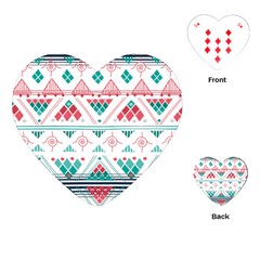 Aztec Ethnic Seamless Pattern Playing Cards Single Design (heart)