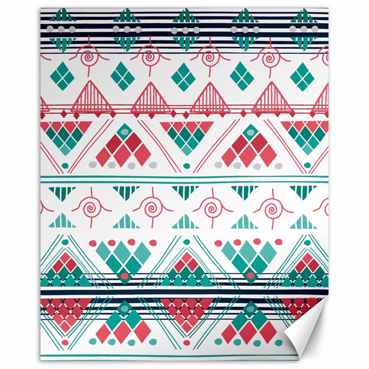 Aztec Ethnic Seamless Pattern Canvas 16  x 20 