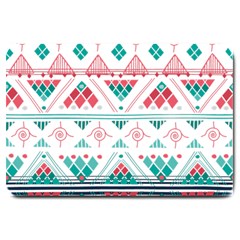 Aztec Ethnic Seamless Pattern Large Doormat 