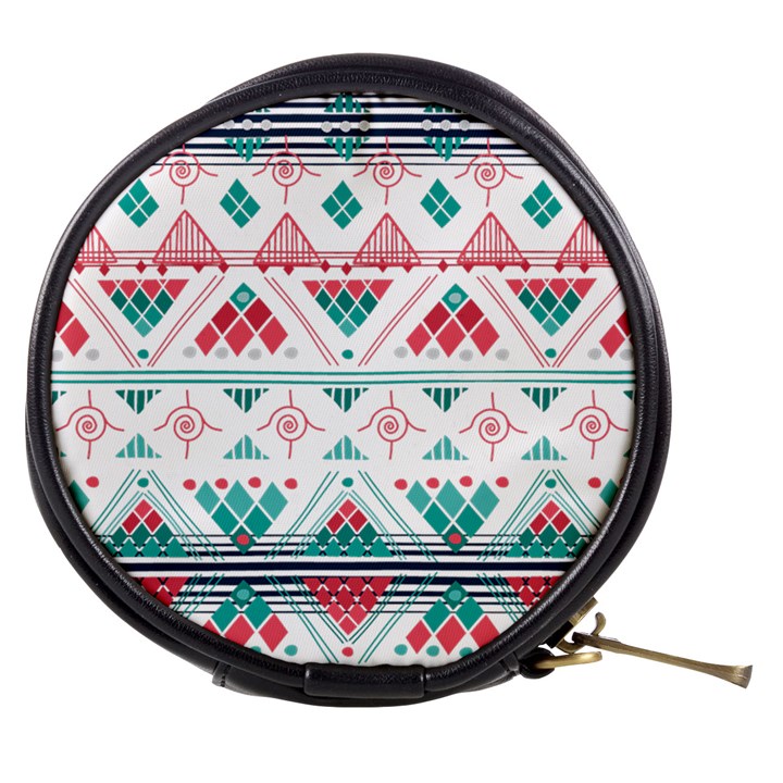 Aztec Ethnic Seamless Pattern Mini Makeup Bag