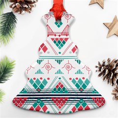 Aztec Ethnic Seamless Pattern Ornament (christmas Tree) 