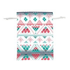 Aztec Ethnic Seamless Pattern Lightweight Drawstring Pouch (s)