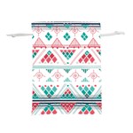 Aztec Ethnic Seamless Pattern Lightweight Drawstring Pouch (S) Front