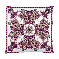 Multicolored Pattern Illustration Purple Peacock Standard Cushion Case (one Side) by Jancukart