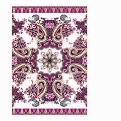 Multicolored Pattern Illustration Purple Peacock Small Garden Flag (two Sides)