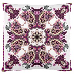 Multicolored Pattern Illustration Purple Peacock Large Cushion Case (two Sides)