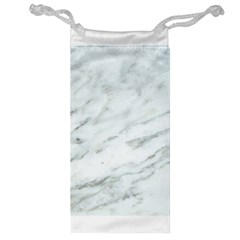 White Marble Texture Pattern Jewelry Bag