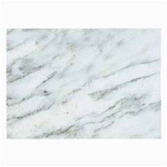 White Marble Texture Pattern Large Glasses Cloth (2 Sides)