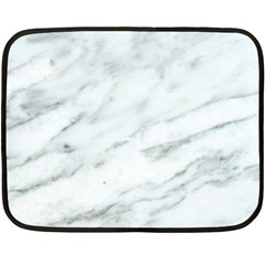 White Marble Texture Pattern Fleece Blanket (mini)