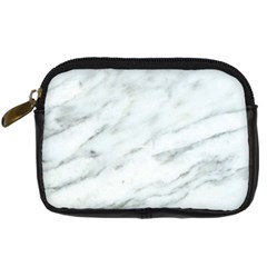 White Marble Texture Pattern Digital Camera Leather Case