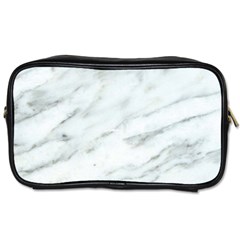 White Marble Texture Pattern Toiletries Bag (one Side)