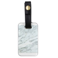 White Marble Texture Pattern Luggage Tag (one Side)