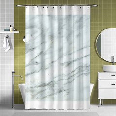 White Marble Texture Pattern Shower Curtain 48  X 72  (small) 