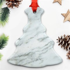 White Marble Texture Pattern Ornament (christmas Tree) 