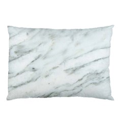 White Marble Texture Pattern Pillow Case (two Sides) by Jancukart